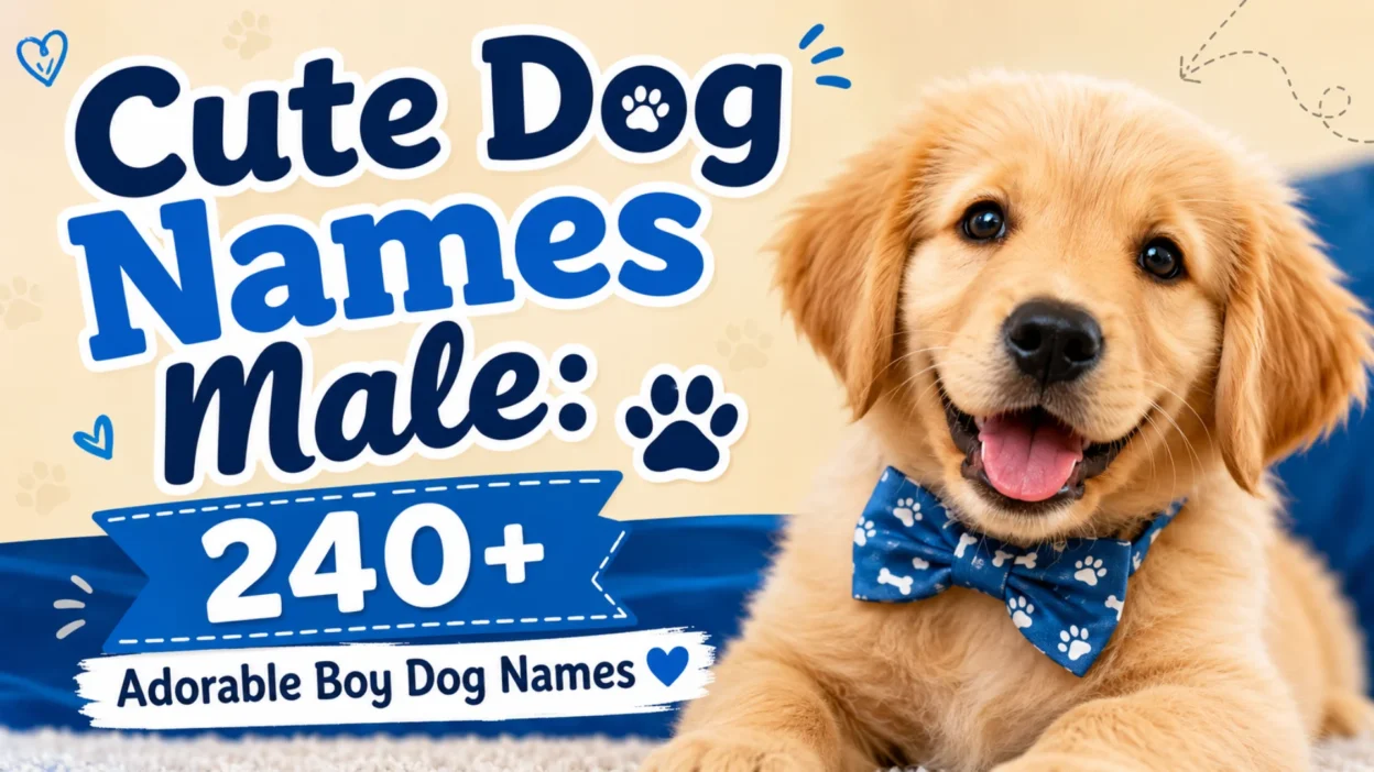 Cute dog names male: 240+ adorable boy dog names