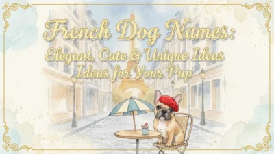 French dog names with elegant, cute, and unique name ideas for your pup