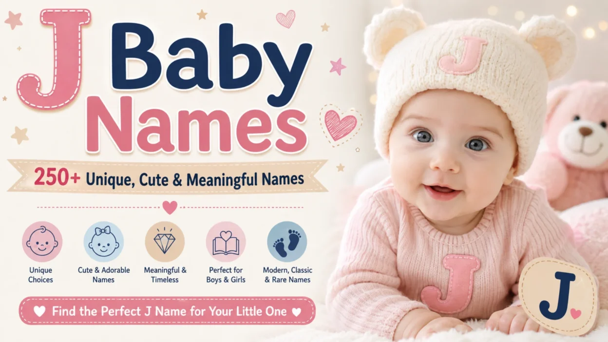 J baby names with a cute baby and 250+ unique, meaningful name ideas