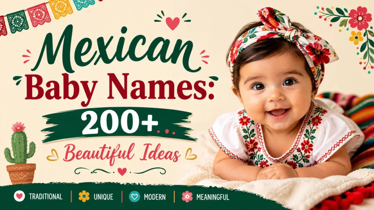 Mexican baby names with 200+ beautiful traditional, unique, modern, and meaningful ideas