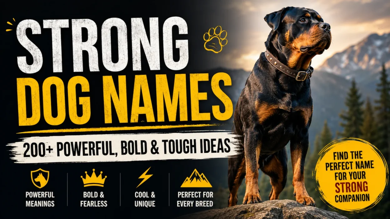 Strong dog names featuring 200+ powerful, bold and tough name ideas for dogs