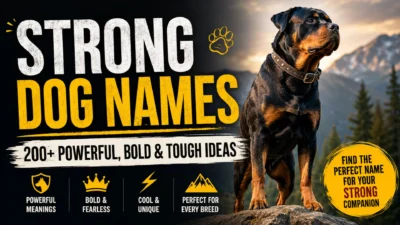 Strong dog names featuring 200+ powerful, bold and tough name ideas for dogs