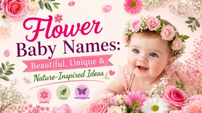 Flower baby names with beautiful floral and nature-inspired ideas