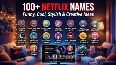 100+ Netflix Names: Funny, Cool, Stylish & Creative Ideas