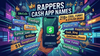 Rappers Cash App Names: 219+ Cool, Funny & Stylish Ideas
