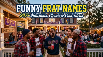 Funny Frat Names: 247+ Hilarious, Clever & Cool Ideas