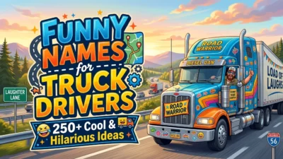 Funny Names for Truck Drivers: 250+ Cool & Hilarious Ideas