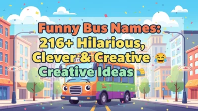 Funny bus names with hilarious, clever, and creative ideas